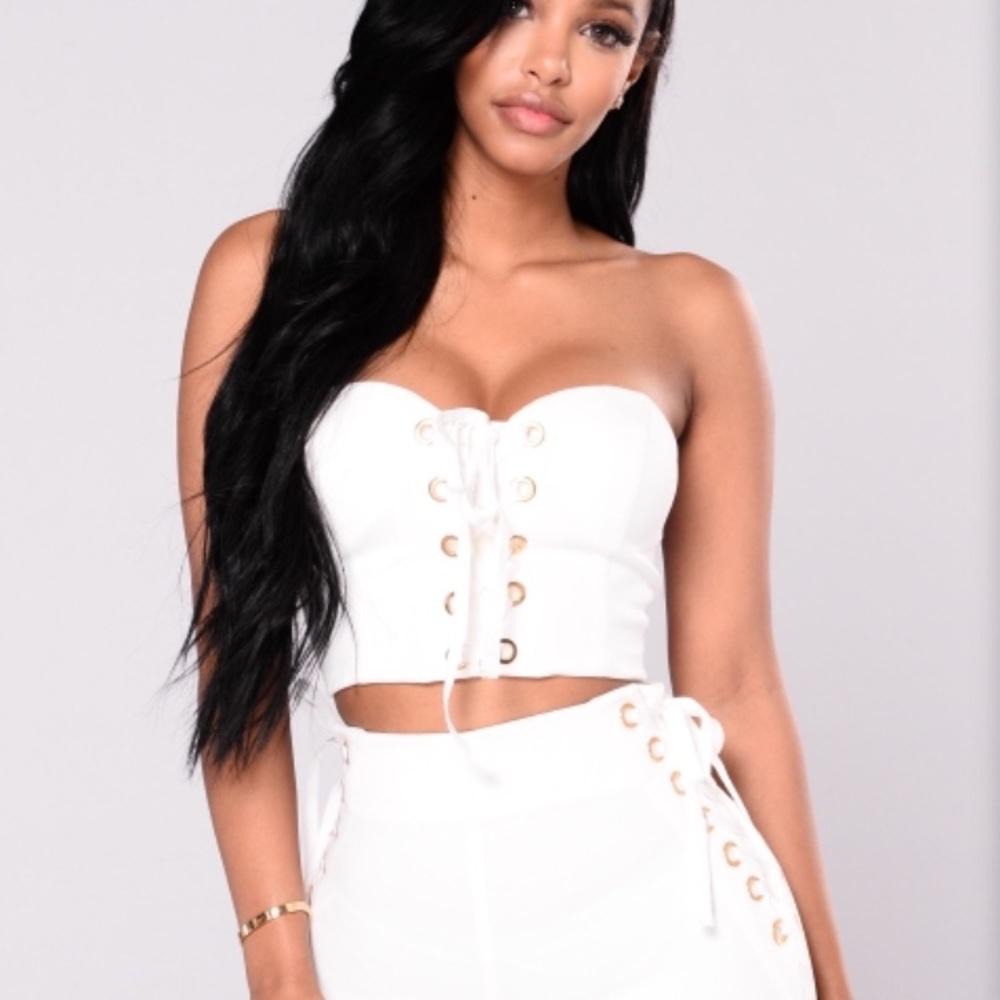 Fashion Nova Set (Ivory) 💋